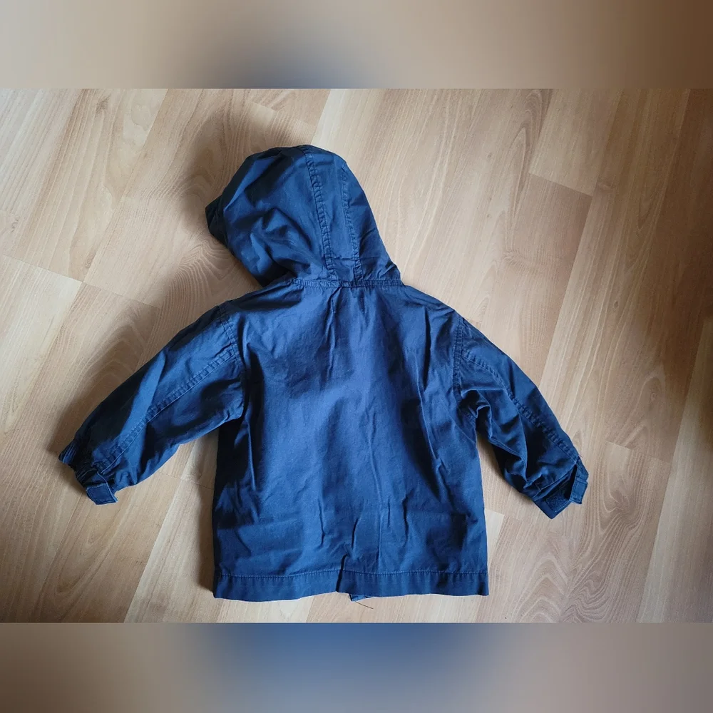 Children's Place Double‎ layered hooded jacket navy blue size 18m warm